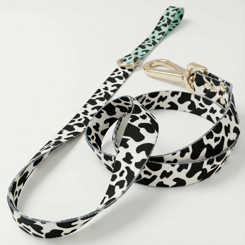 Elegant Dog Leash Aqua Camo