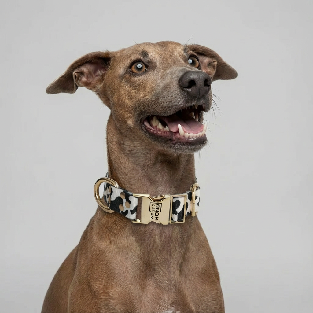Luxury Dog Collar Moo-Tastic