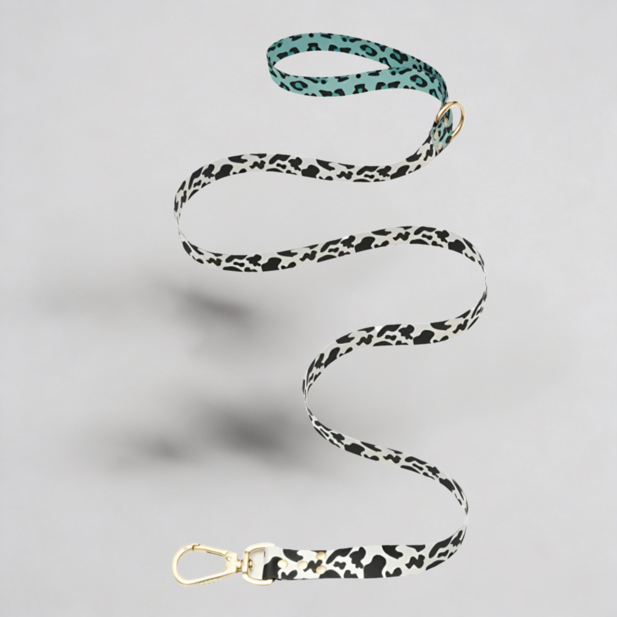 Elegant Dog Leash Aqua Camo