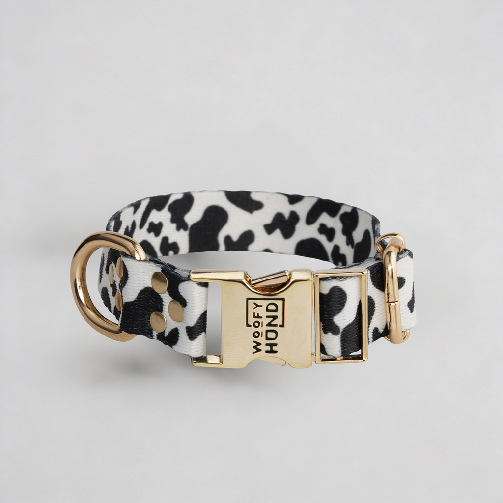 Luxury Dog Collar Moo-Tastic