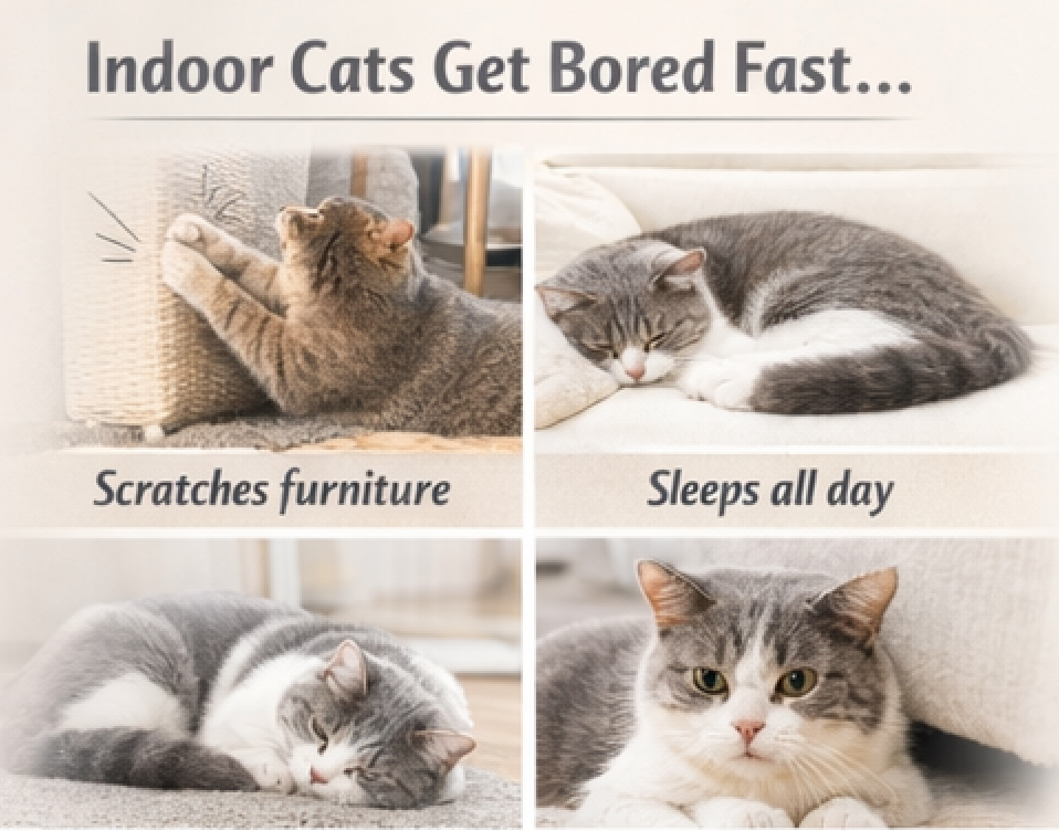 Electric Cat Toy Bird For Self-Entertainment - Interactive Cat Toy Automatic With Catnip, Intelligent Rechargeable Cat Toy For Cats To Play With And Step On
