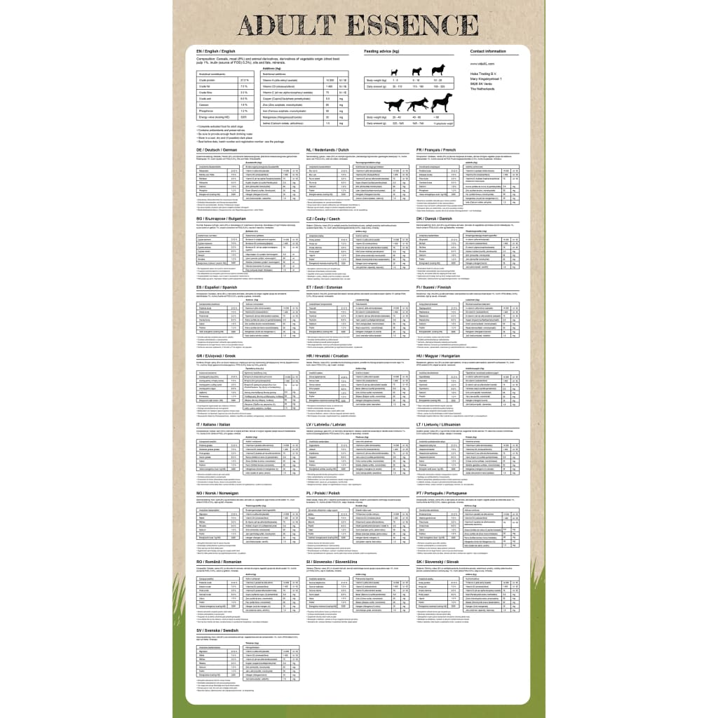 Dry Dog Food Adult Essence Beef