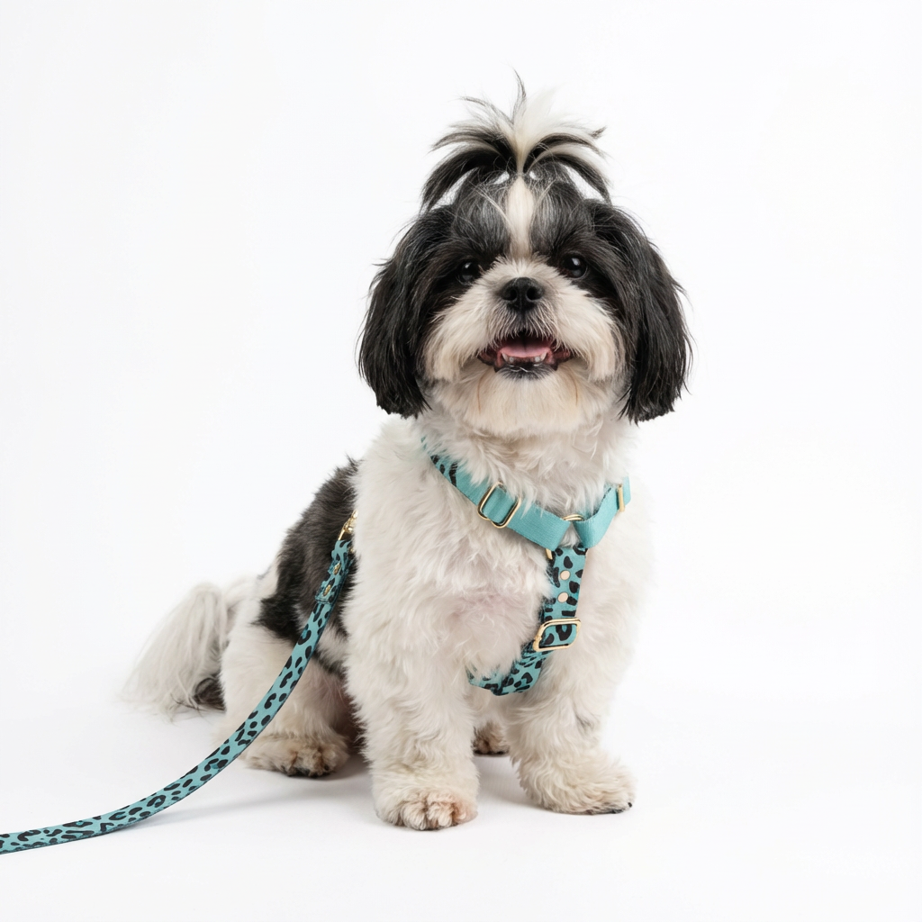 Luxury Dog harness Aqua-Camo